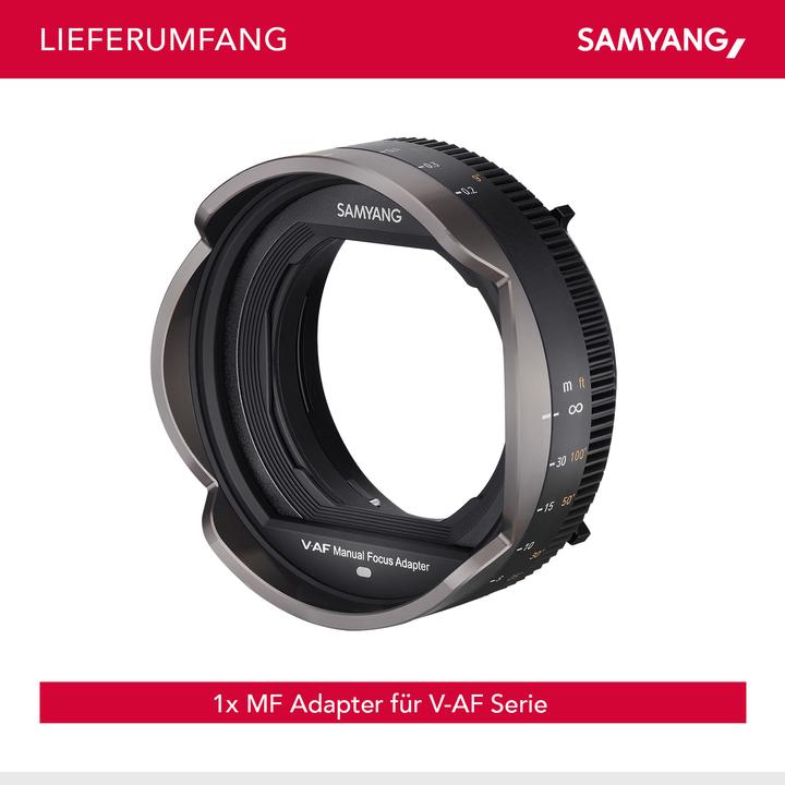Actual product image Samyang MF adapter for V-AF series