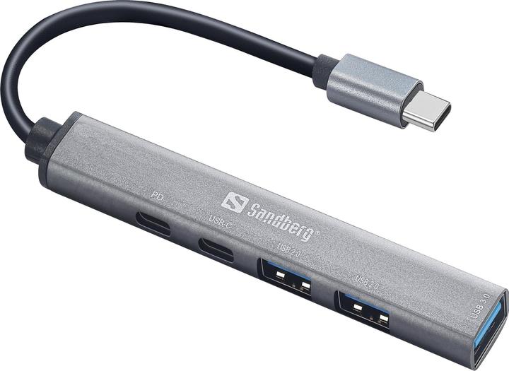 Actual product image Sandberg USB-C to 3xUSB-A+2xUSB-C SAVER (USB-C, 5 Ports)