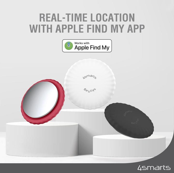 Immagine prodotto 4smarts SkyTag Slim set di 4 2x bianco, 1x nero, 1x rosso (iOS)