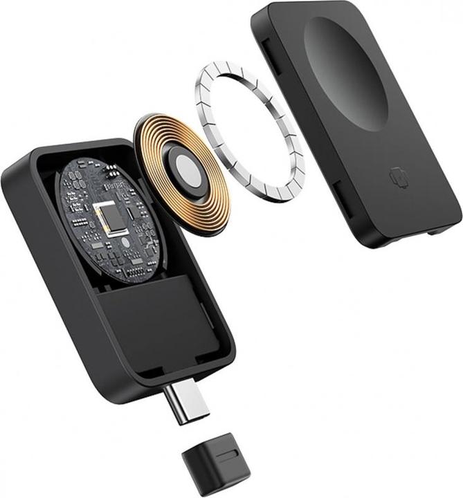 Actual product image Baseus MagPro 2.5W Magnetic Inductive Charger for Apple Watch - Black (2.50 W)