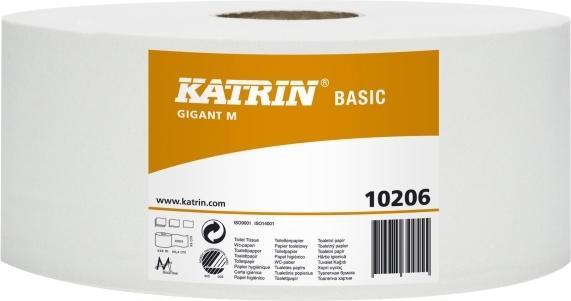 Katrin Toilet paper Basic Gig M 1-ply 435m 6rl 102060 - (6 rolls per box) (6 x)