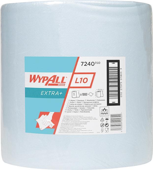 Produktbild Wypall Putztuch L10 EXTRA 7200 L380xB240ca. mm blau 1-lagig (1 x)