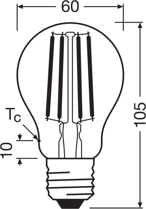 Produktbild Steffen Osram LED Classic A E27 240V 5W 1055lm WW (E27, 5 W, 1055 lm, 1 x, A)