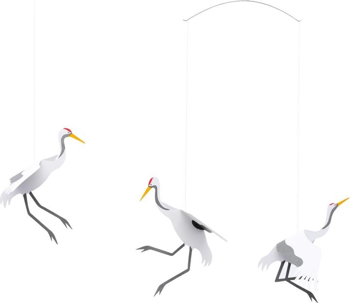 Actual product image Flensted Mobiles Crane Dance Mobile with Gift Envelope