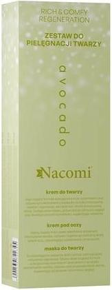 Nacomi Nacomiset Face Care Avocado Cream 40ml, Face Mask 40ml, Eye Cream 15ml (40 ml)