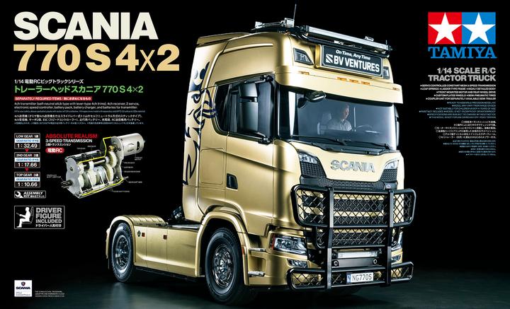 Actual product image Tamiya 1/14 RC Scania 770 S 4x2 (Kit)