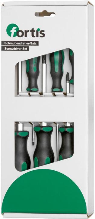 Actual product image Magni Screwdriver set impact cap slotted/PH 6-piece FORTIS (hexagon)
