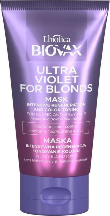 Image du produit L´Biotica L'BIOTICA Biovax Ultra Violet pour les blondes Intensif (150 ml)