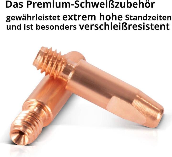 Produktbild Stahlwerk Stromdüsen AK25 MB25 Kontaktdüsen M6x28 0,8 mm MIG MAG Verschleissteile