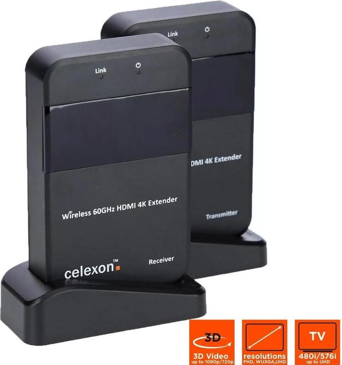 Actual product image Celexon Expert HDMI wireless set WHD30M (30 m, HDMI 1.4a)