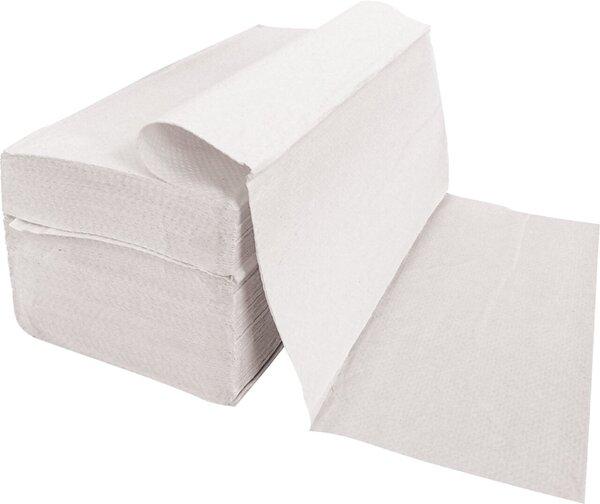 Immagine prodotto Hygostar Handtuchpapier, 25 x 23 cm, Falzung V-Falz/ZZ-Falz, 2-lagig, naturweiss, 20 Pack à 200 Blatt (1 x)