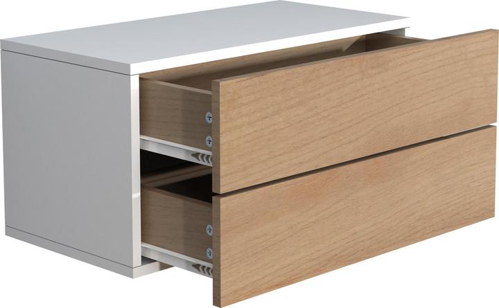Produktbild VCM Holz Wandschublade Nachtschrank Wandboard Schublade Konsole Nachttisch Usal L 60 cm (60 x 32 x 32 cm)
