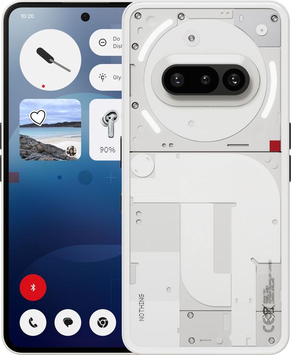 Nothing Phone (3a) (128 GB, White, 6.77", Dual SIM, 50 Mpx, 5G)