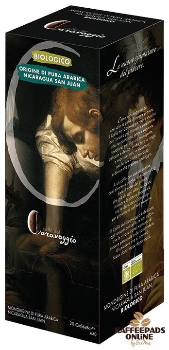 Produktbild Caffè del Caravaggio Nicaragua San Juan Single Origin Bio (20 Pads) (20 x Port.)