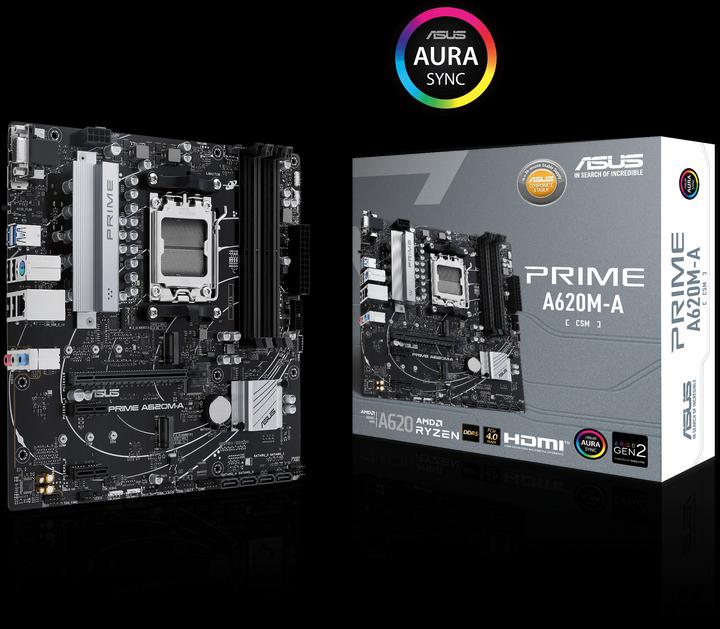 Produktbild ASUS Prime A620M-A-CSM (AM5, AMD SoC, mATX)