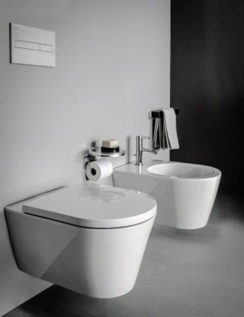Produktbild Laufen Kartell Wand WC PACK mit Tiefspüler spülrandlos, incl. LCC, WC Sitz inkl. Absenkautomatik