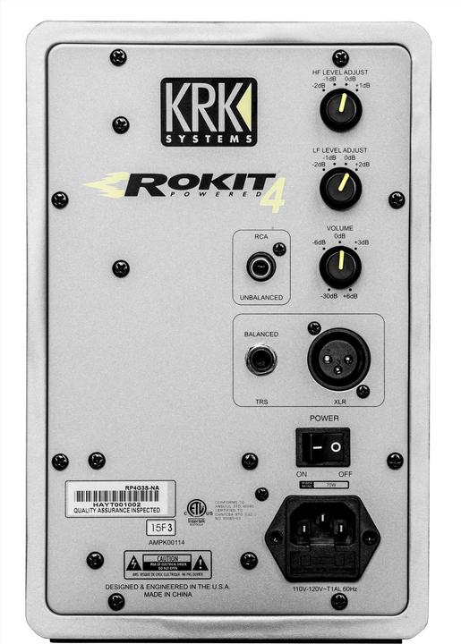 Actual product image KRK Rokit 4 G3 Silver (Active, 1 pc., 1x 30 W)