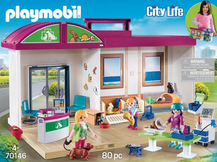 Produktbild Playmobil Mitnehm-Tierklinik (70146, Playmobil City Life)