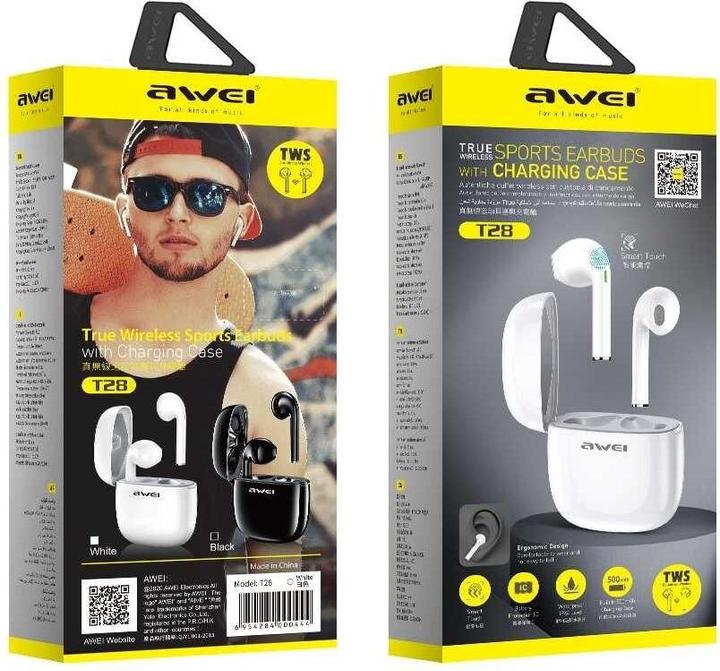 Actual product image adidas słuchawki Bluetooth 5.0 T28 TWS + stacja dokująca biały/white (ANC, 3.50 h, Wireless)