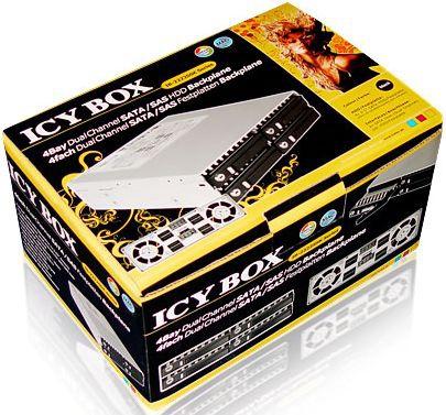 Actual product image Icy Box IB-2222SSK 4-Bay 2.5" Backplane, Hot-SWAP, black