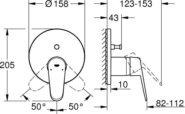 Produktbild Grohe Eurodisc Cosmopolitan Einhand-Wannenbatterie