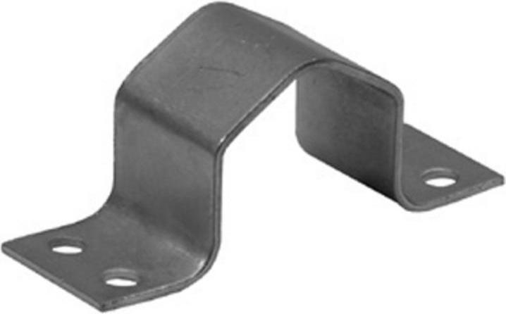 Actual product image Televes MASCH60G - Pole Clamp with Double Hole, Galvanized, 60 mm Pole Diameter