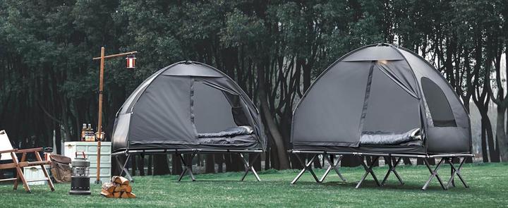 Image du produit SoBuy Tente 4en1 Lit de camp (Tente instantanée, 12 kg, 1 personne)