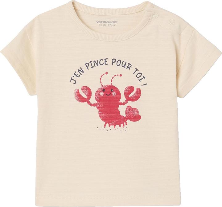 Produktbild Vertbaudet Bio-Kollektion: Jungen Baby Shirt mit Hummerprint und Druckknöpfen (92)