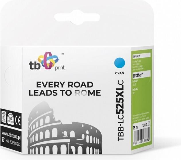 Actual product image Tusz do Brother LC529/539TBB-LC525XLC CY (C)