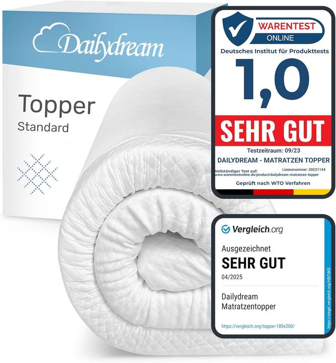 Dailydream Matratzen Topper Memory Foam (5 cm hoch) (90 x 190 cm)