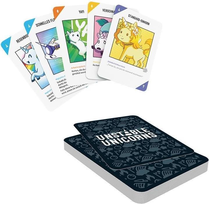 Actual product image Asmodée TTUD0001 - Unstable Unicorns - Card Game, for 2-8 players, from 8 years (DE Edition) (German)