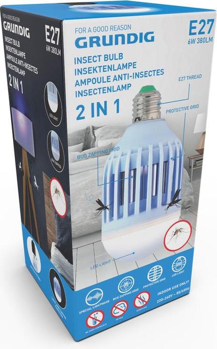 Produktbild Grundig Insektenlampe weiss/blaues Licht