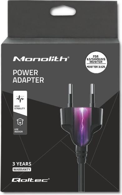 Immagine prodotto Qoltec 51773 Adattatore di alimentazione per monitor Samsung