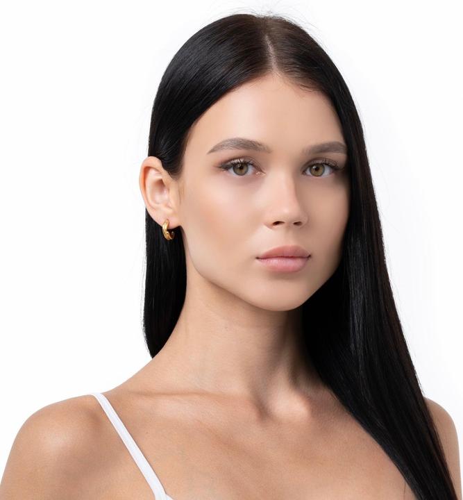 Immagine prodotto Sensora Jewelry Orecchini Twirl Hoops (Acciaio inossidabile)