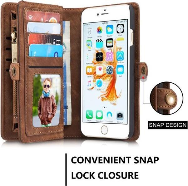 Image du produit Caseme Porte-monnaie en cuir avec pochette plastique (Apple iPhone 7 Plus, Apple iPhone 8 Plus)