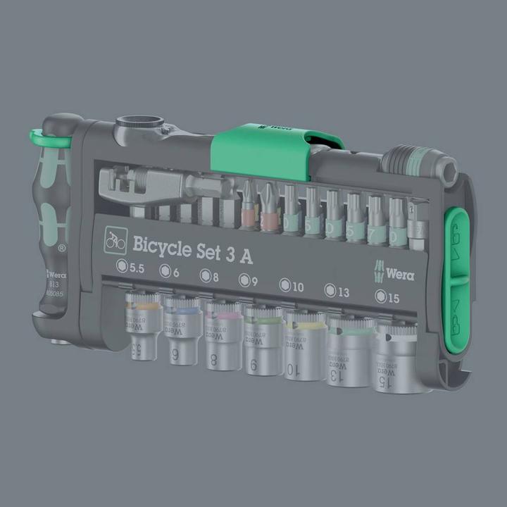 Productafbeelding Wera Bicycle Set 3 A (TX20x25, TX30x25, TORX25X25, PH2X 25mm, 4.0x25, TX10x25, T27x25mm, 851/1 Z PH: 1 x PH 1x25, TX15x25)