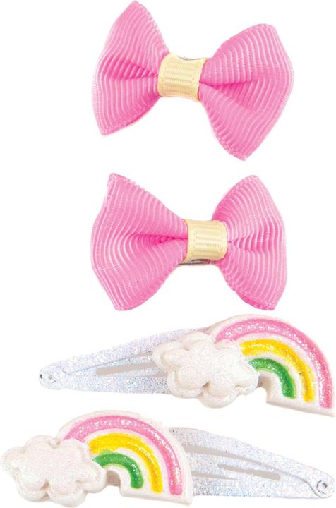 Immagine prodotto Creative Education clip per capelli a scatto arcobaleno felice (4 pz.)