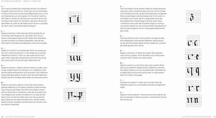 Produktbild Kalligrafie – Alphabete für jeden Anlass (Deutsch, Natascha Safarik, 2020)