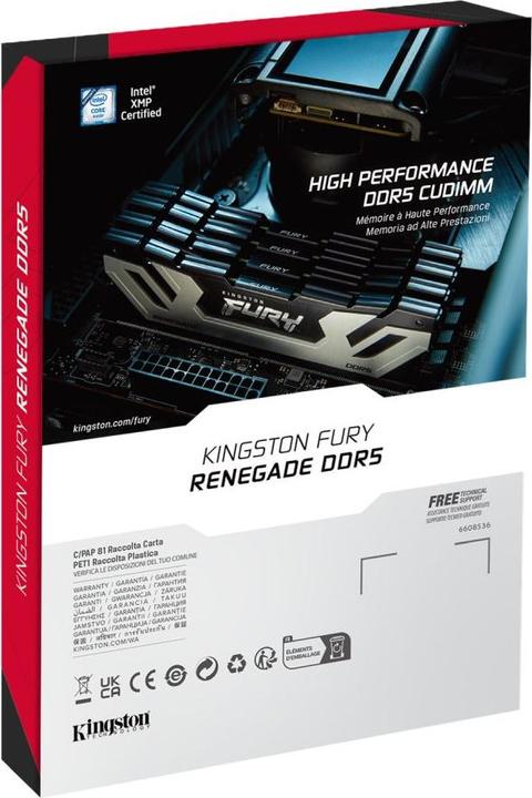 Image du produit Kingston FURY Renegade (2 x 24 Go, 4200 MHz, RAM DDR5, DIMM)