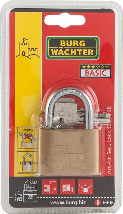 Produktbild Burg Wächter Zylinderschloss Secu-Lock 405 50