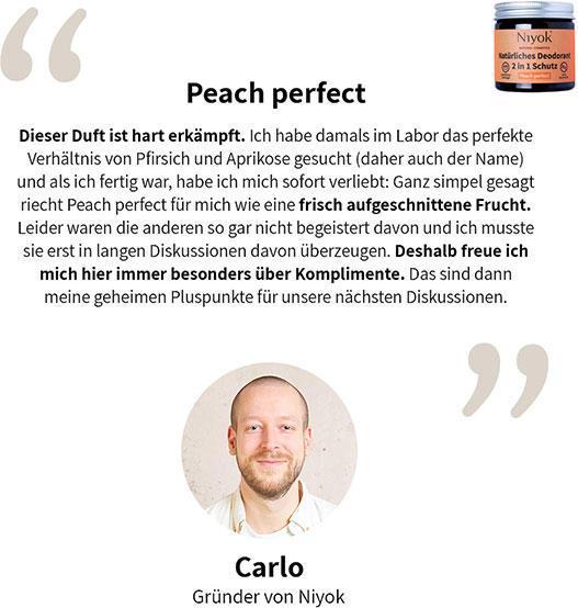 Actual product image Niyok Deo Crème 2in1 Anti-Transpirant: Peach perfect 40 ml (Crème, 40 ml)