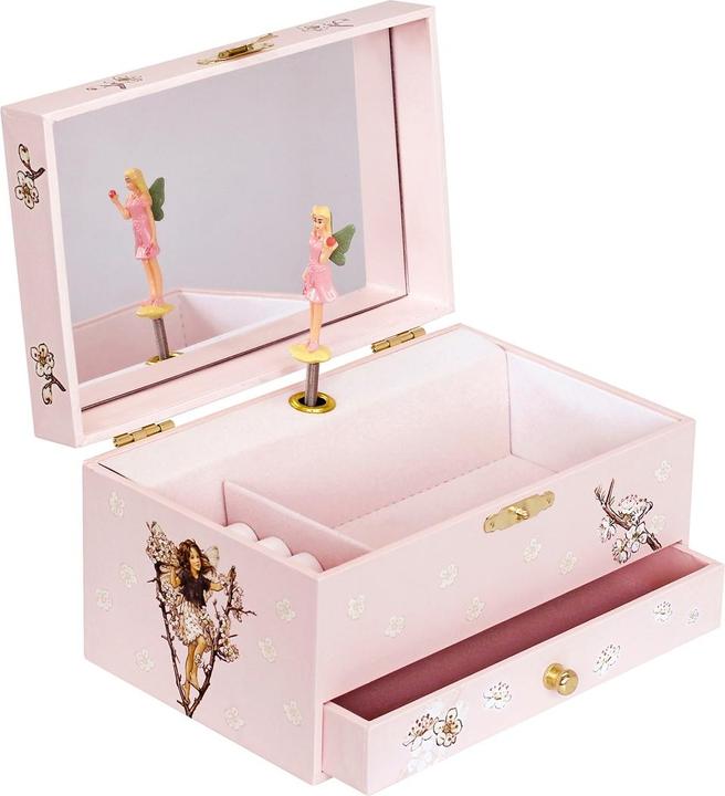 Actual product image Trousselier Jewellery box with music, flower fairies, noctilucent.