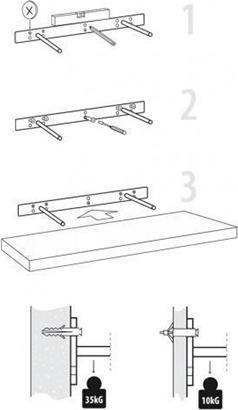 Produktbild Velano SHELF WHITE FS 118/24 BI 1180X235
