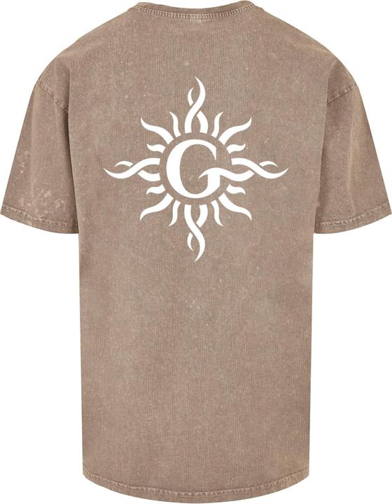 Actual product image Merchcode Godsmack - Lunar Phases Acid Washed Oversize Tee - 138063 (3XL)