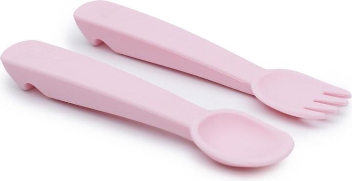 Actual product image We Might Be Tiny Feedie Cutlery Set with Case Powder Pink