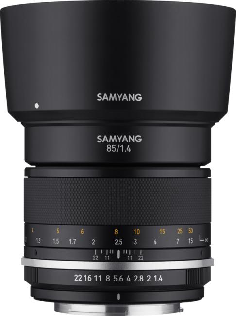 Actual product image Samyang 85mm f/1.4 MK2 Nikon F AE (Nikon F, full size, APS-C / DX)