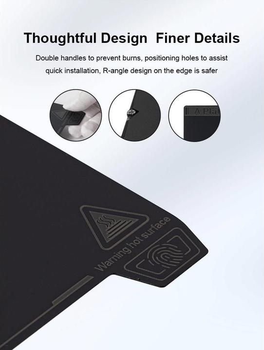 Actual product image Creality Printing Platform K1 Fine PEI Building Plate 235 x 235 mm (Printing bed)