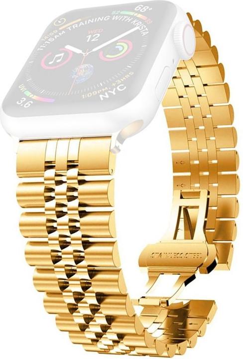 Image du produit Cover-Discount Apple Watch 42 / 44mm - Bracelet en acier inoxydable maille or (42 mm, 44 mm, Acier inoxydable)