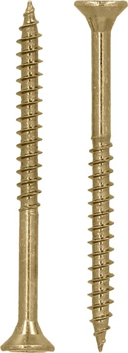 Produktbild Helpmate Universalschrauben Senkkopf 3,5x30, gelb passiviert, T-Antrieb, 800 Stück (800 Schrauben pro Stück)