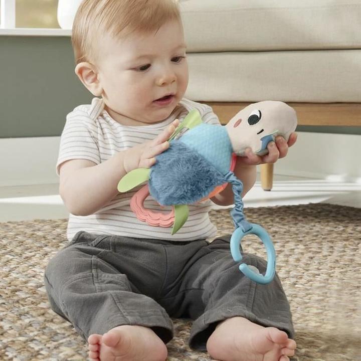 Image du produit Fisher-Price Planet Friends Tortue de flotte Jouet poussette avec détails sensoriels pour nouveau-nés